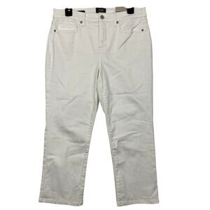 NYDJ for Chico's White Skinny Slim Crop Ankle Jean Size 10